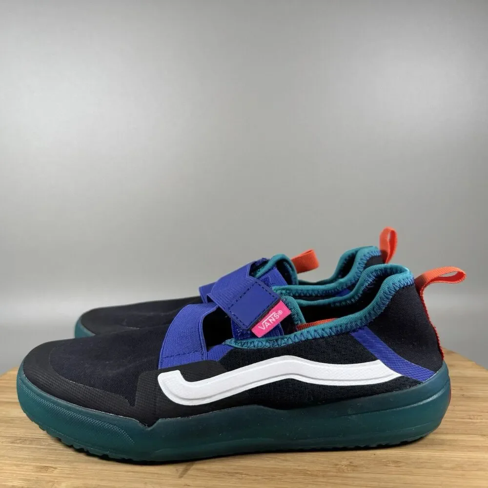 S NEW Vans Off The‎ Wall Striker Ultimate Black Strap Shoes Youth 3Y